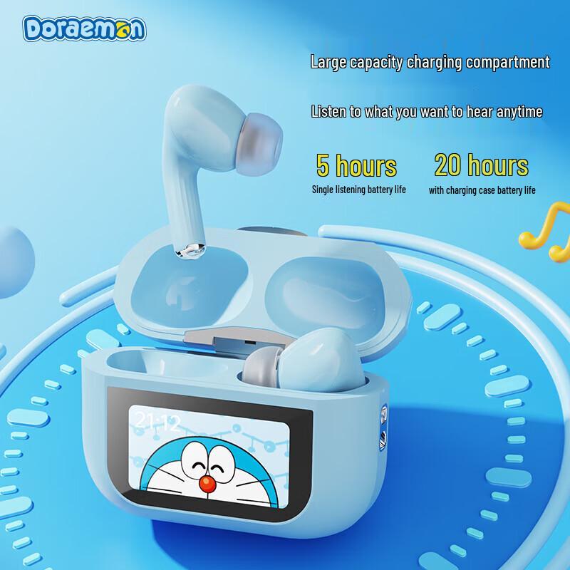 ROCK Doraemon Беспроводные наушники с умным сенсорным экраном и активным шумоподавлением
