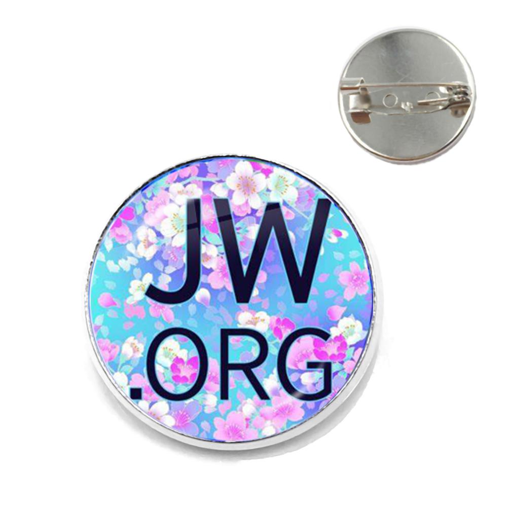 Новое поступление Броши JWORG Стимпанк Свидетели Иеговы Зажим для воротника Стеклянный кабошон Украшения Подарок