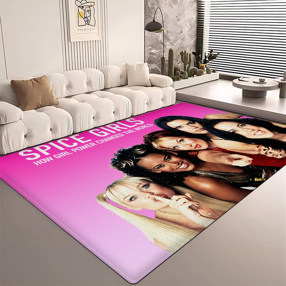 S-Spice Girls Door Mat Kids Room Bedroom Decoration Balcony Anti-Slip Doormat Living Room Doormat Area Rug