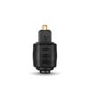 Black Round To Square 3.5mm Audio Adapter Optical Mini Jack Plug To Toslink Female To Male