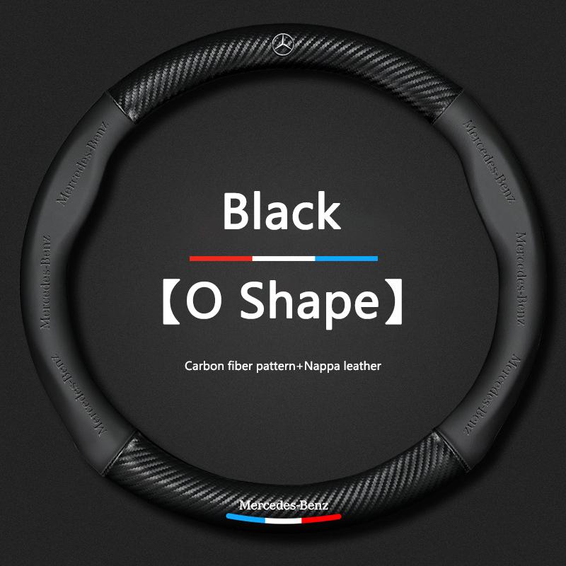 MEA4 Carbon fiber Car Steering Wheel Cover For Benz E Class S C A Glc Suv Eqc Gle Gla Eqe Amg Eq C63 E63 W204 W205 W203 Maybach V Eqv