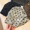 Soft Polka Dot Beanie Retro Vintage Pullover Hat Casual Hair Cover Slouchy Skull Cap  Students