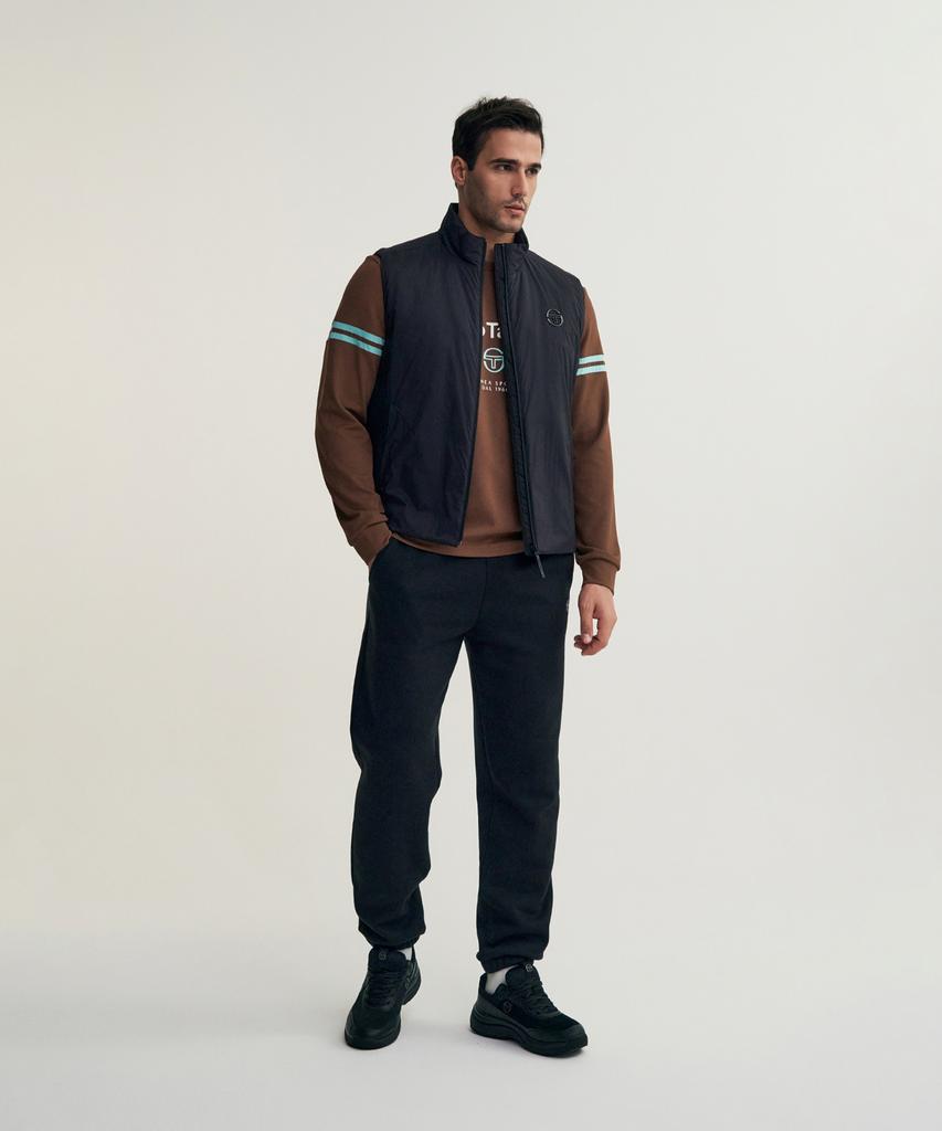 Мужской утепленный жилет Sergio Tacchini M Essential с утеплителем Thinsulate (черный)