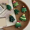 Festive Refrigerator Accessories 7Pcs/Set Mini Christmas Tree Magnet, Xmas Shape Holiday Fridge Decorations Decorative Magnet for Whiteboard