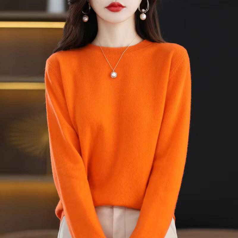 Autumn/Winter 100% Wool Slim-Fit High Neck Knit Sweater