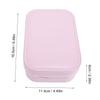 Makeup Bag with LED Mirror Jewelry Storage Box Dimmable Touch Screen Makeup Travel Lighted Case for Home Travel Pink