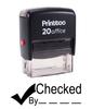 Printtoo CHECKED BY Self Inking Rubber Stamp Office Stationary Custom