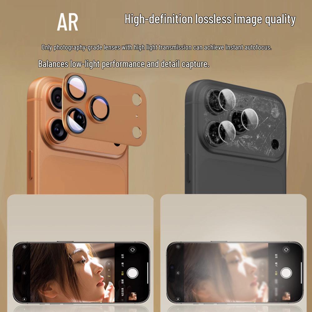 iPhone 17 Pro Max Armor Lens Matte Metal Full Coverage HD Positioning Film