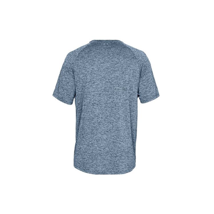 Under Armour Tech 2.0 Training Sports Быстросохнущая свободная футболка с короткими рукавами Мужские топы Серый Синий 1326413-409