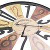 Metal Wall Clock 60 cm Multicolored
