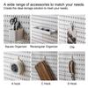 Комплект для комбинирования панелей Pegboard, настенное хранение, белые панели Peg Boards, органайзер для настенного дисплея