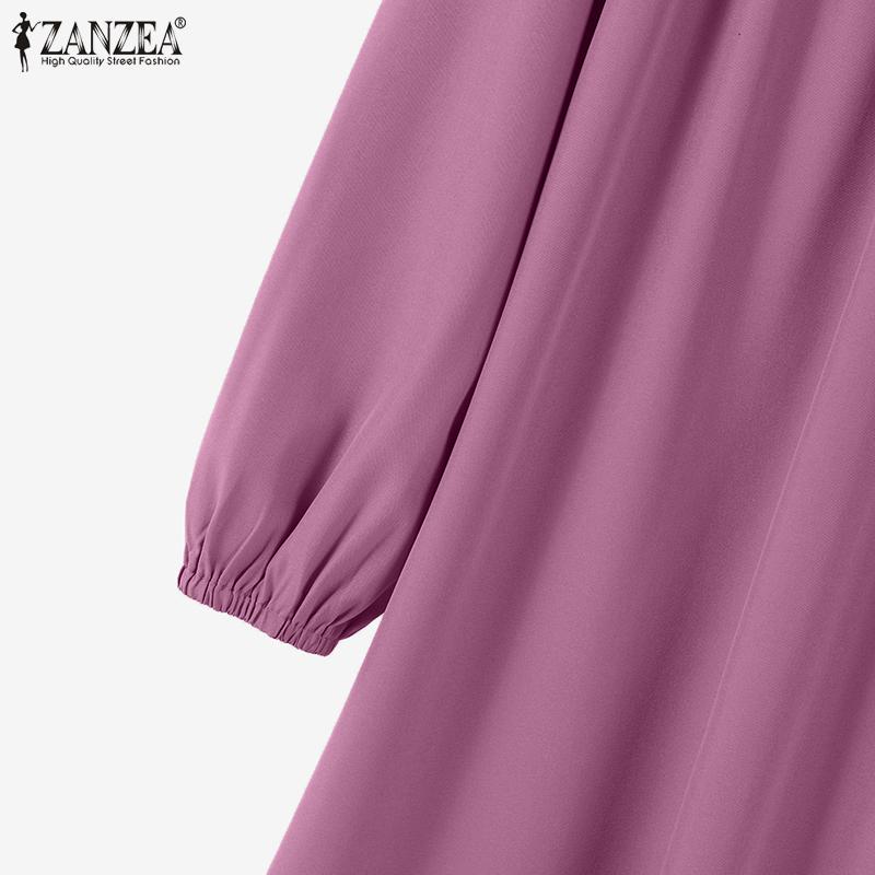 ZANZEA Женские длинные блузка и брюки в стиле ретро, повседневные комплекты из двух предметов