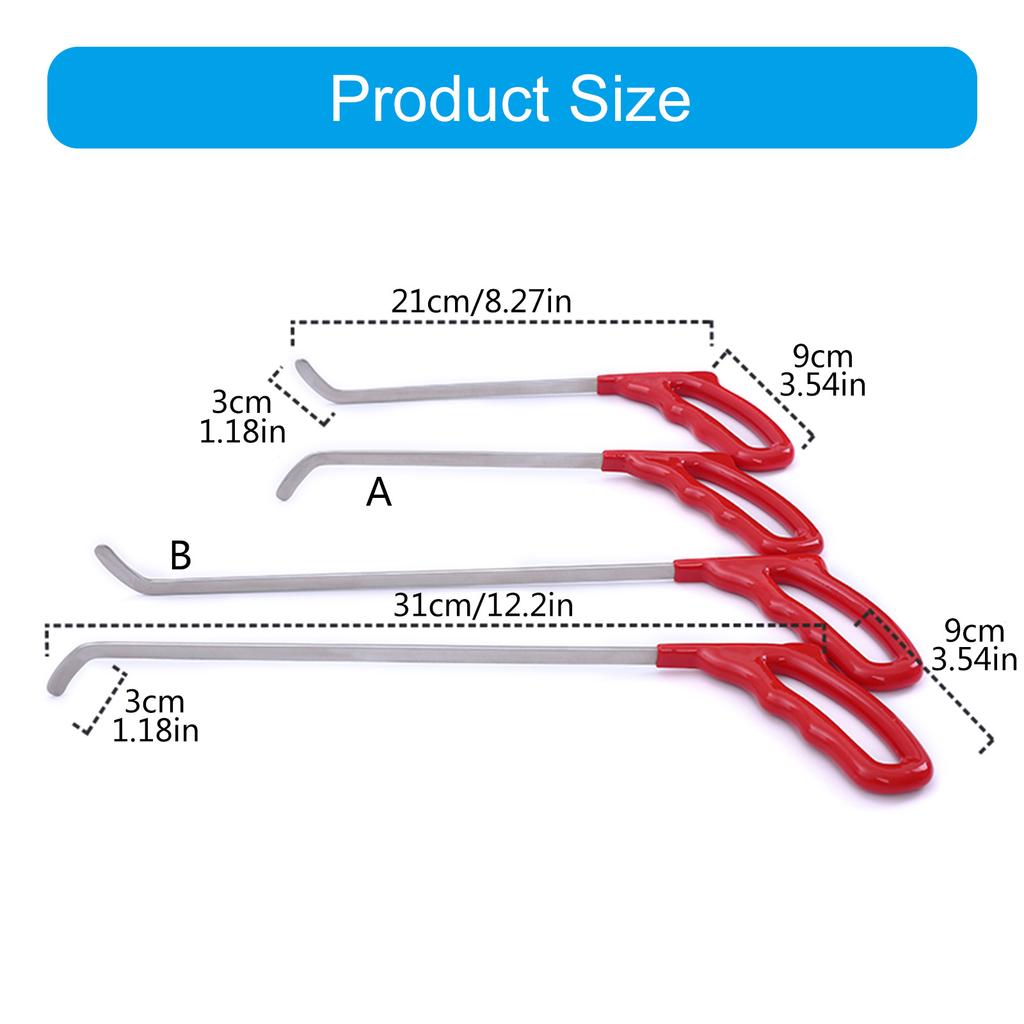 Инструмент для ремонта вмятин на автомобиле, плоский стержень для удаления вмятин на кузове автомобиля, профессиональный инструмент из нержавеющей стали