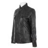 AVIATRIX Women's Real Leather Jacket (OBFQ) - Black