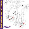 Replacement Suspension Shackle Part Golf Cart Front & Rear  Spring Bushing 1012303 1015583 for 1981-Up