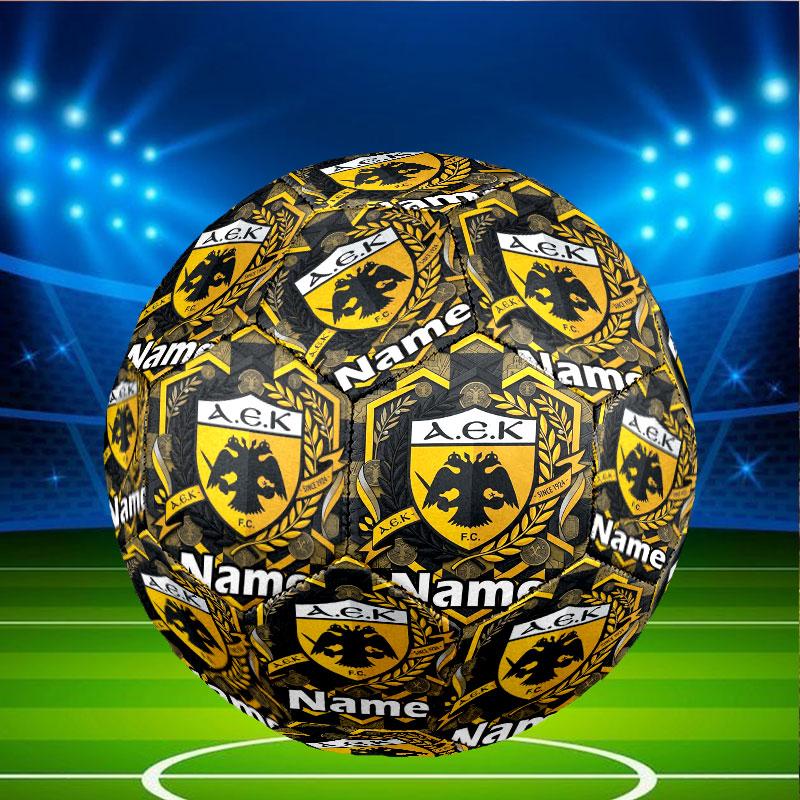 Custom Name Personalized AEK Athens FC Print Size 5 Soccer Ball Training & Match Football, for Team, Kicking, Gift for Football Enthusiasts