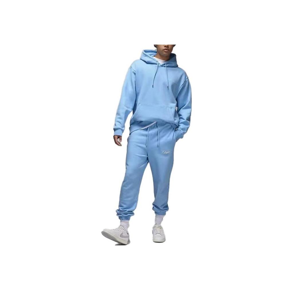 Jordan Флисовая толстовка X Union MJ (Азия) Уличная одежда унисекс Cobalt Pulse/Coconut Milk DV7335-496