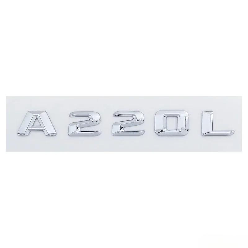 ABS Car Rear Trunk Emblem Sticker Letter Decal for Mercedes benz C63 A45 E320L E350L S400L A220L ML350 GLS450 CLA260 Accessories LZ4