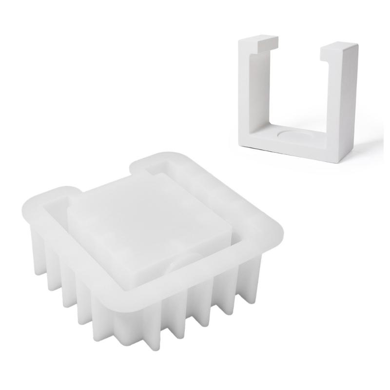 Candle Holder Mold, Irregular Shape Candlestick Molds for DIY Candle Holder Candlestick Christmas Gift Home Decor