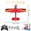 HAWK'S WORK 2-Channel RC Airplane, Ready to Fly, 2.4GHz Remote Control Plane, Easy to Fly RC Glider for Kids & Beginners (Red)