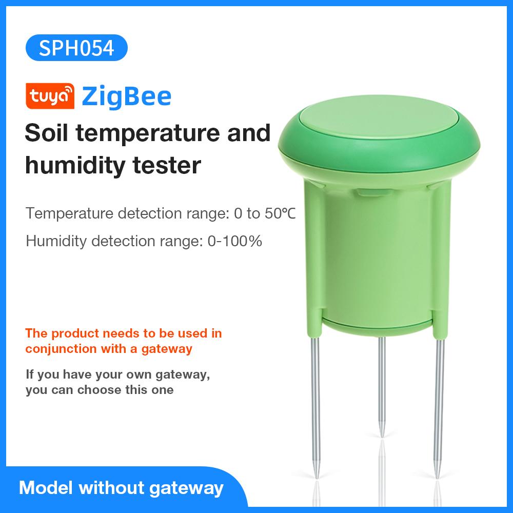 Tuya Zigbee Smart Soil Tester Humidity Temperature Tester Thermohygrometer APP Real Time Soil Monitor for Outdoor Garden
