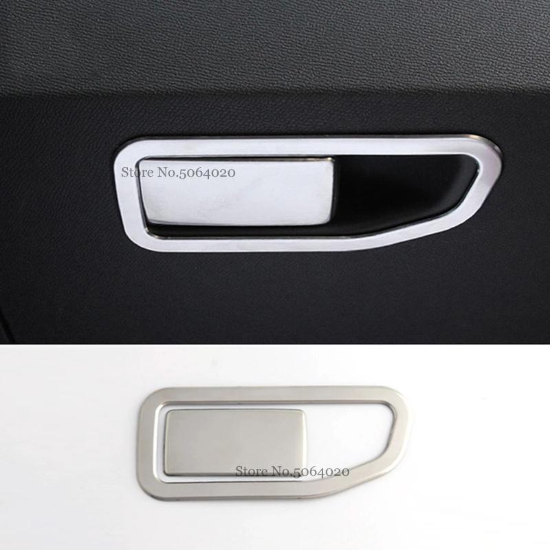 For Peugeot 3008 GT 5008 2017-2022 LHD Driver Seat Front Storage Box Cover Ring Trim Around Interior Stainless Steel Car Styling