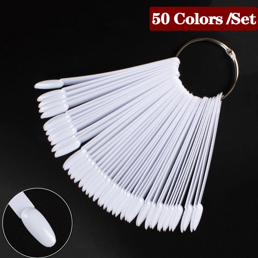 1 компл. для дизайна ногтей, веерная форма, дисплей, естественная диаграмма, гель-лак, образец окраски, тренировка, накладные ногти со съемным кольцом