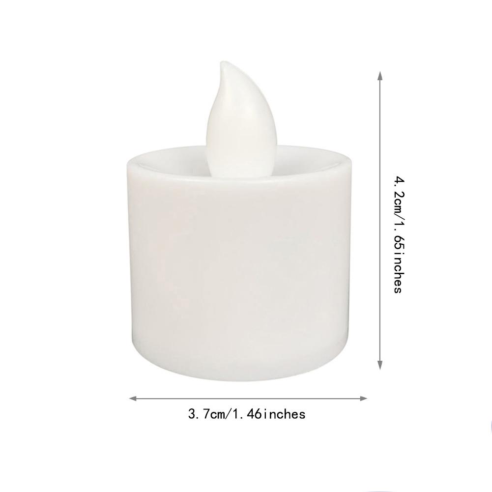 12 шт. Мини светодиодные свечи, Беспламенные светодиодные чайные свечи, Многоразовый ночник, Вотивные чайные свечи, Романтический домашний декор