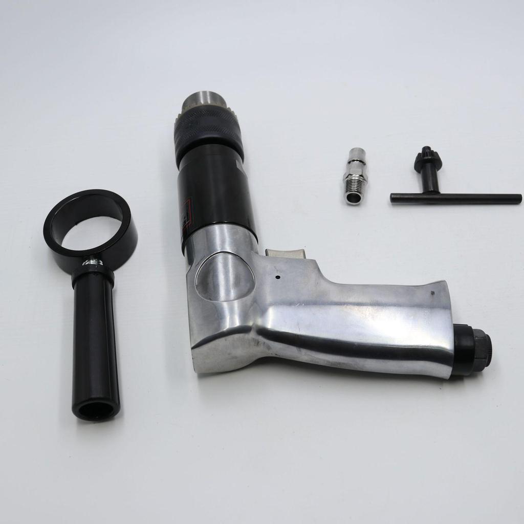 Пневматическая дрель-пистолет Gaobao промышленного класса диаметром 10 мм с функцией прямого/обратного хода и пневматическая дрель-пистолетного типа диаметром 13 мм.