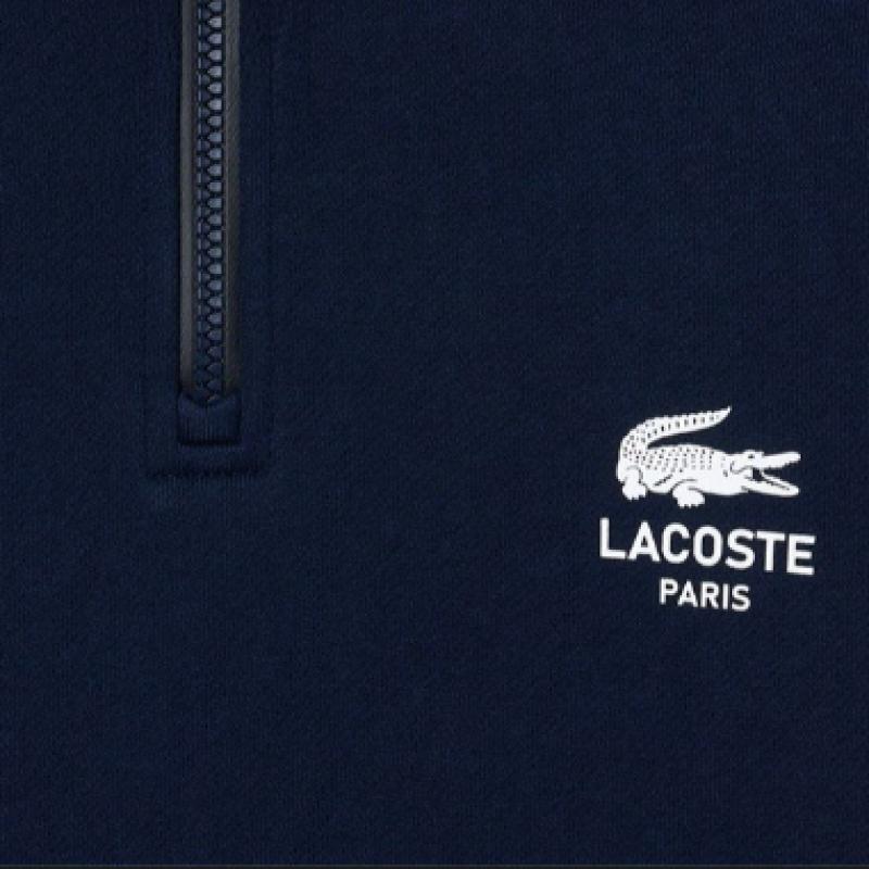 Lacoste Унисекс Повседневный свитшот с застежкой-молнией на половину длины Sh2735 54n 166