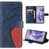 Case for Xiaomi Redmi Note 12 Pro Plus 5G - Note 12 Pro+ 5G, Navy Blue Leather Effect Case (not for Redmi Note 12 Pro)
