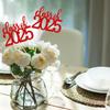 ALISSAR 12 Pack Pre-assembled Double Sided Class of 2025 Graduation Party Centerpiece Sticks, Centerpiece Table Decorations for 2025 Graduation Party