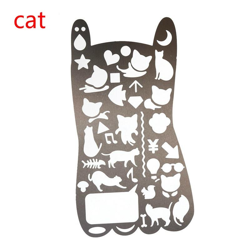 Портативные трафареты из нержавеющей стали, полая линейка, дорожный дневник, блокнот для рисования, инструмент «сделай сам»