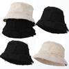 Unisex Women Summer Hat Men Cotton Fabric Sunscreen Panama Hat Outdoor Fisherman Hat