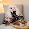 Cushion Cover Singer LLady Gaga  Linen  SkinFriendly Soft Decorative Case For Sofa Home Decor Pillow cover