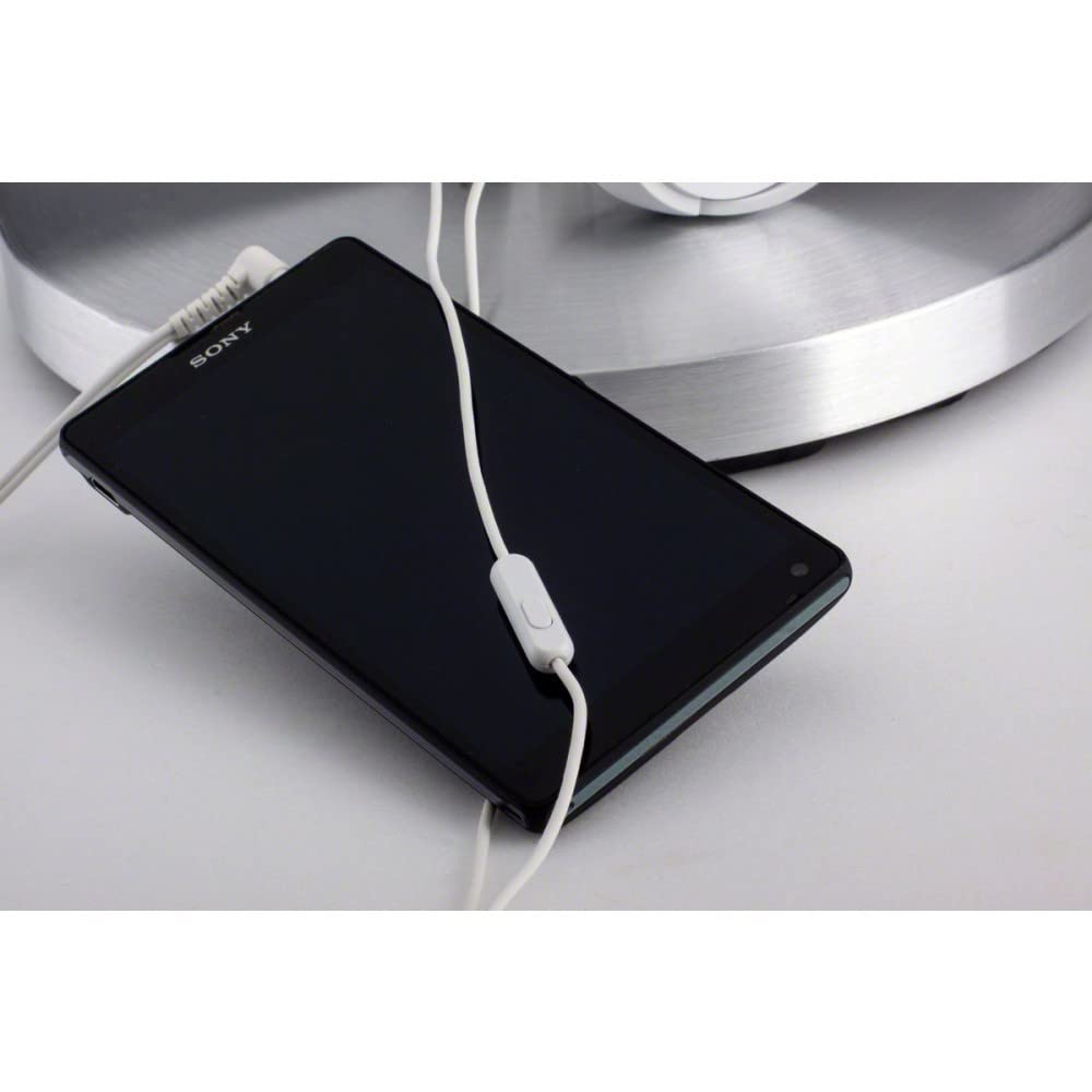 SONY Smartphone Compatible Headphones Model Number Cord (White) 1.2m