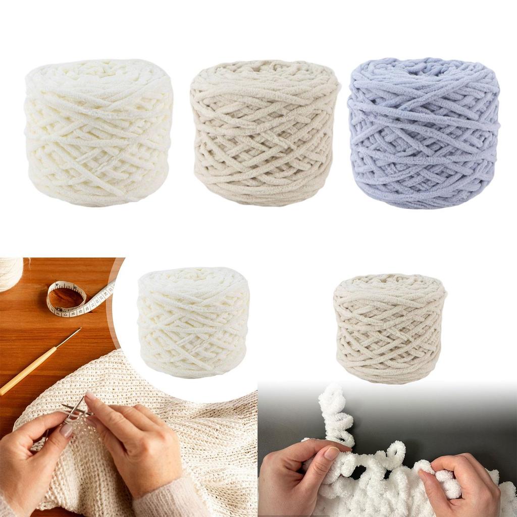 Толстая объемная пряжа Пушистый хрустящий шерсть для ручного вязания пледов подушек лежанки для животных Крючком