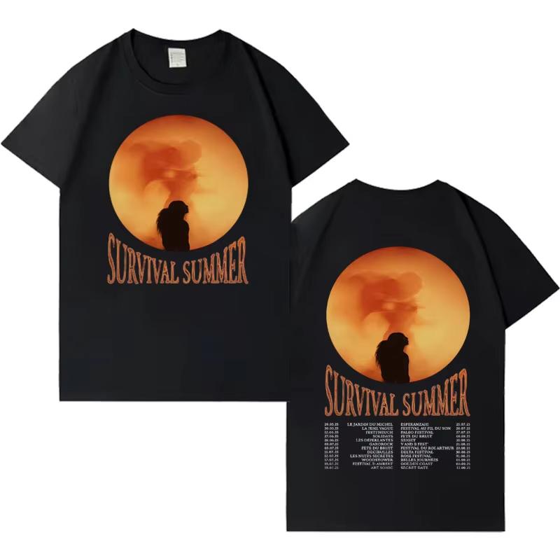 Singer Riles 2026 Fashion Album Tour Short Sleeve T Shirts Men High Quality Pop Cotton Sports Cozy Streetwear Hip Hop Tshirt