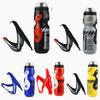 Cycling Bottle Set Mountain Bike Carbon Fiber Textured V-shaped Bottle Holder Cycling Outdoor Travel