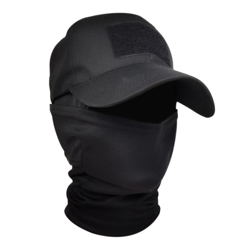Outdoor Tactical Camouflage Baseball Cap Set Full Face Balaclava Hat Breathable Windproof Four Seasons Sports Fishing Hiking