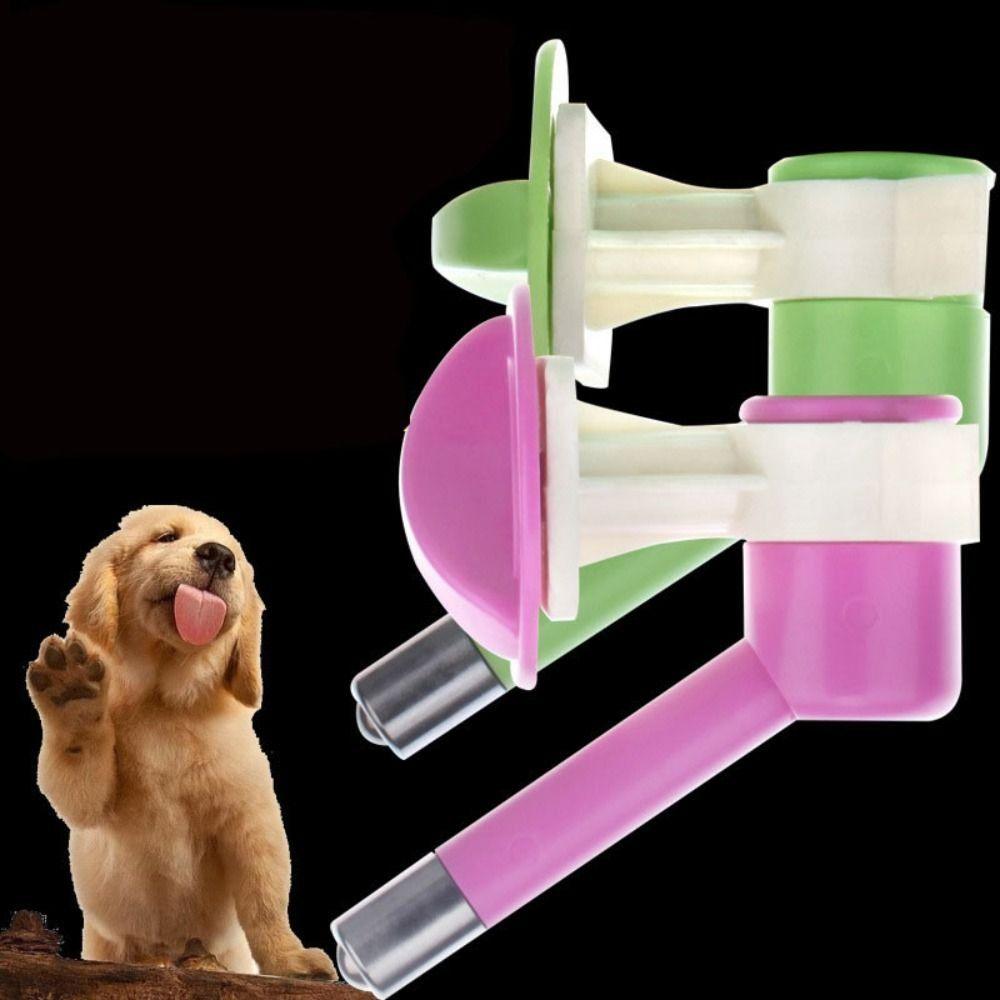 Non Slip Cat Water Dispenser Nozzle Automatic Water Pet Hanging Water Dispenser  Hamster