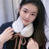 Thick Warm Winter Small Scarf Plush Neck Wrap Fashion Tie Earmuffs