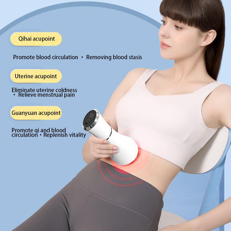 Электрический ручной массажер для живота Bianstone, разминающий вибрационный массаж всего тела, согревающий желудок, портативный инструмент для красоты, здоровый подарок