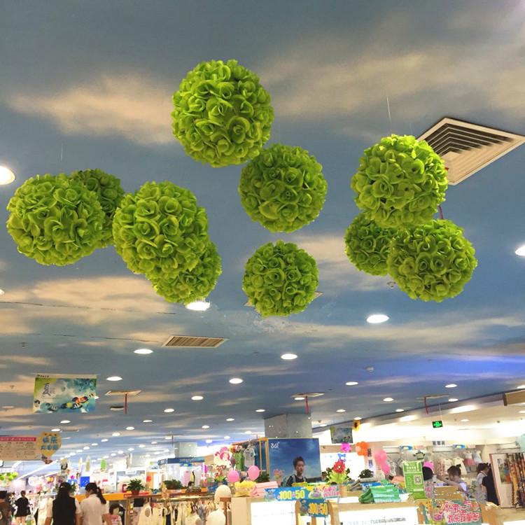 Подвесные уличные украшения в виде цветочных шаров для детского сада, потолка или магазина