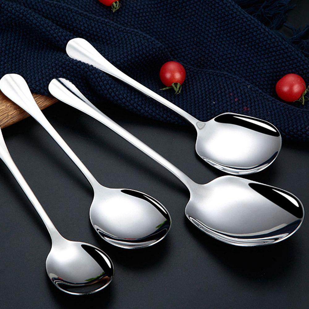 Rice Dinner Dish Kitchen Supplies Restaurant Public Spoon Soup Spoon Tableware Buffet Serving Spoon