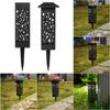 Светодиодные светильники для садовых дорожек на солнечных батареях с полым рисунком и управлением светом