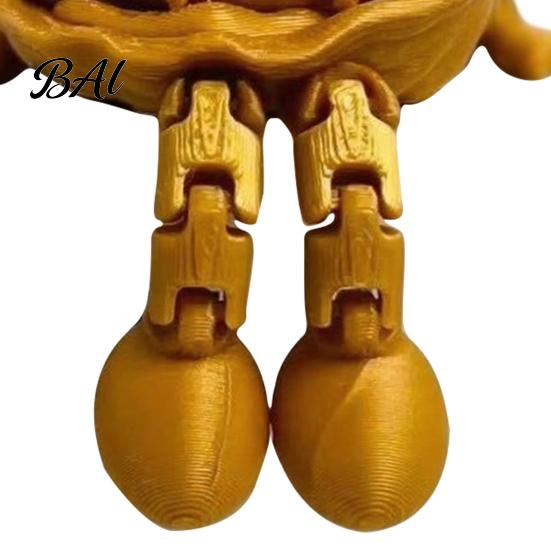 Small PLA Resin Statue Articulated Action Figure, Cartoon Movable Joint Statue, 3D Printed Creative Office Desk Decor Decor, Unique Bookshelf Display