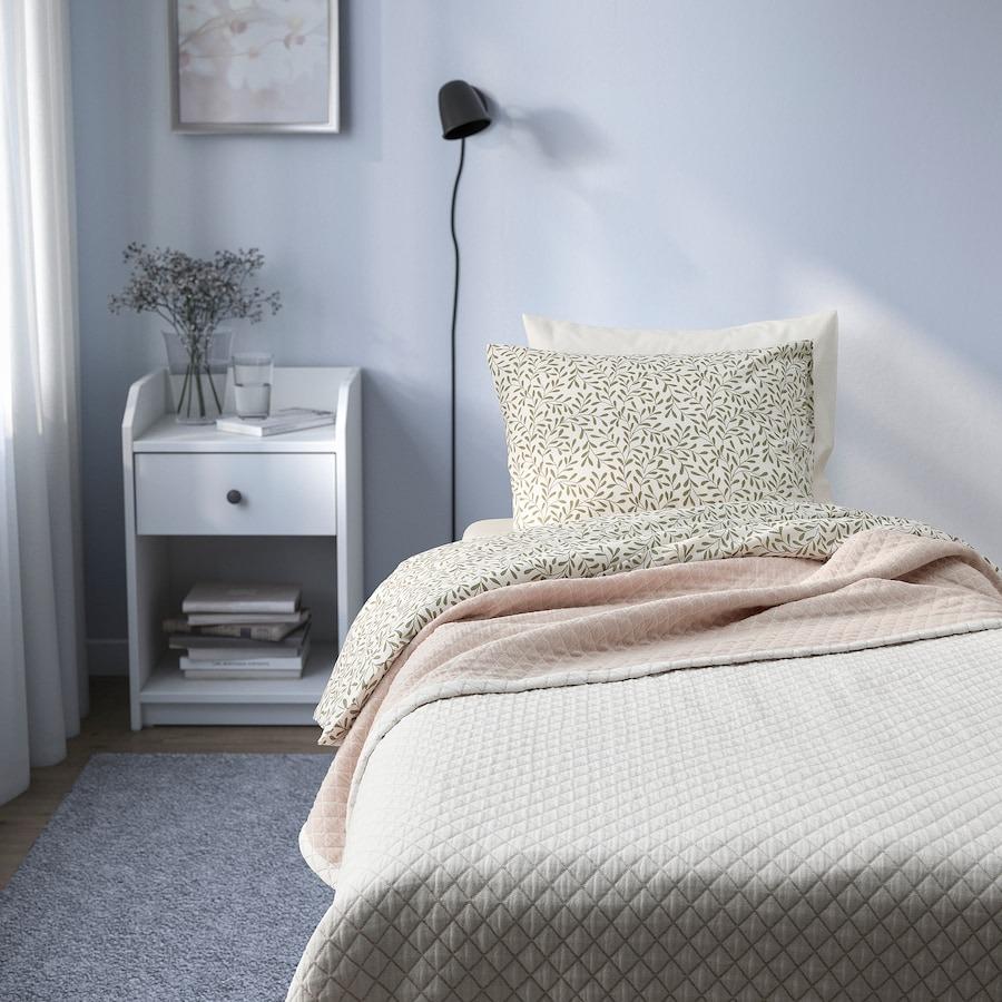 Покрывало кремовое, PRAKTVIAL Bedspread Off-white, IKEA