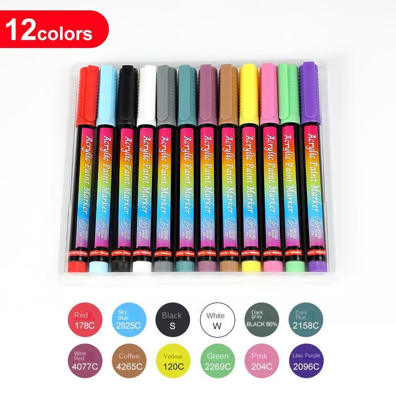 Набор мягких акриловых маркеров, цветная гуашь Gou Xianbi, керамическая модель gooka, ручка для граффити