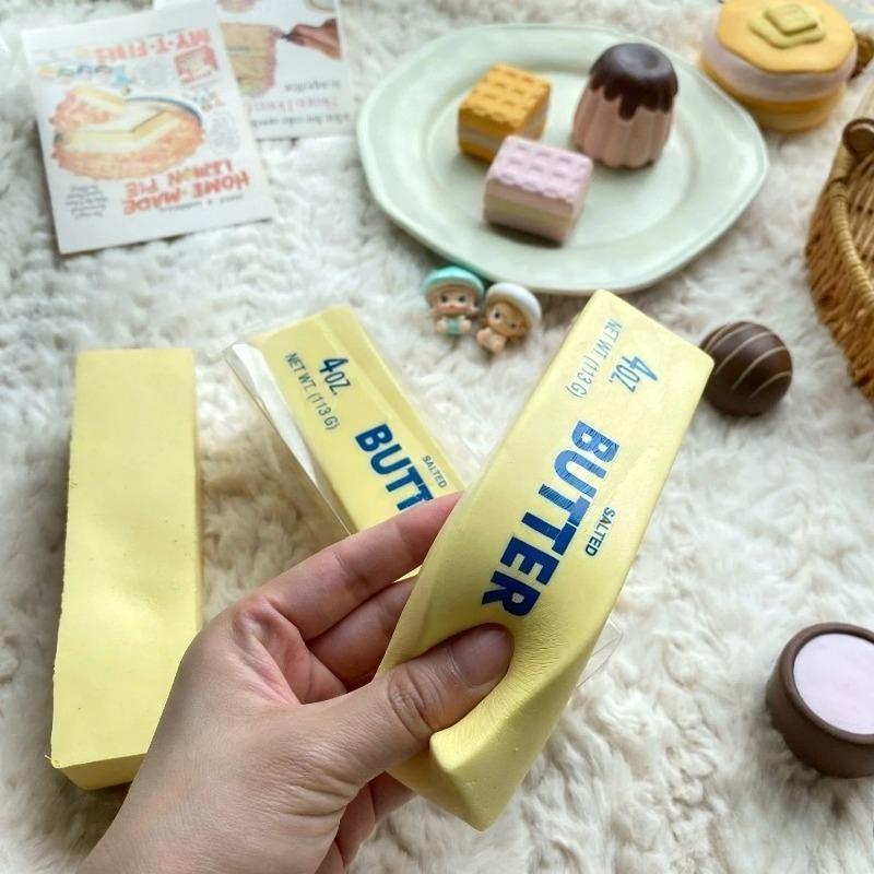 1pc Butter Stick Squishy Toy Slow Rising Squeeze Toy Anti Stress Relief Hand Relax Fidget Toy for Kids Adults Gift